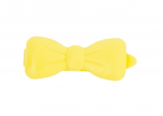 Plastové mašle 4,5 cm - žluté