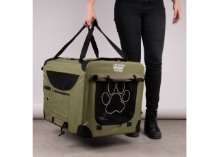 Kenelka skládací box L 70x52x52 cm - khaki
