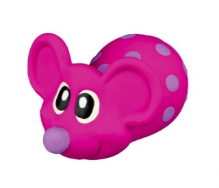 Latexová pískací hračka myška 8 cm