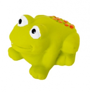 Latexová pískací hračka žabka 6 cm